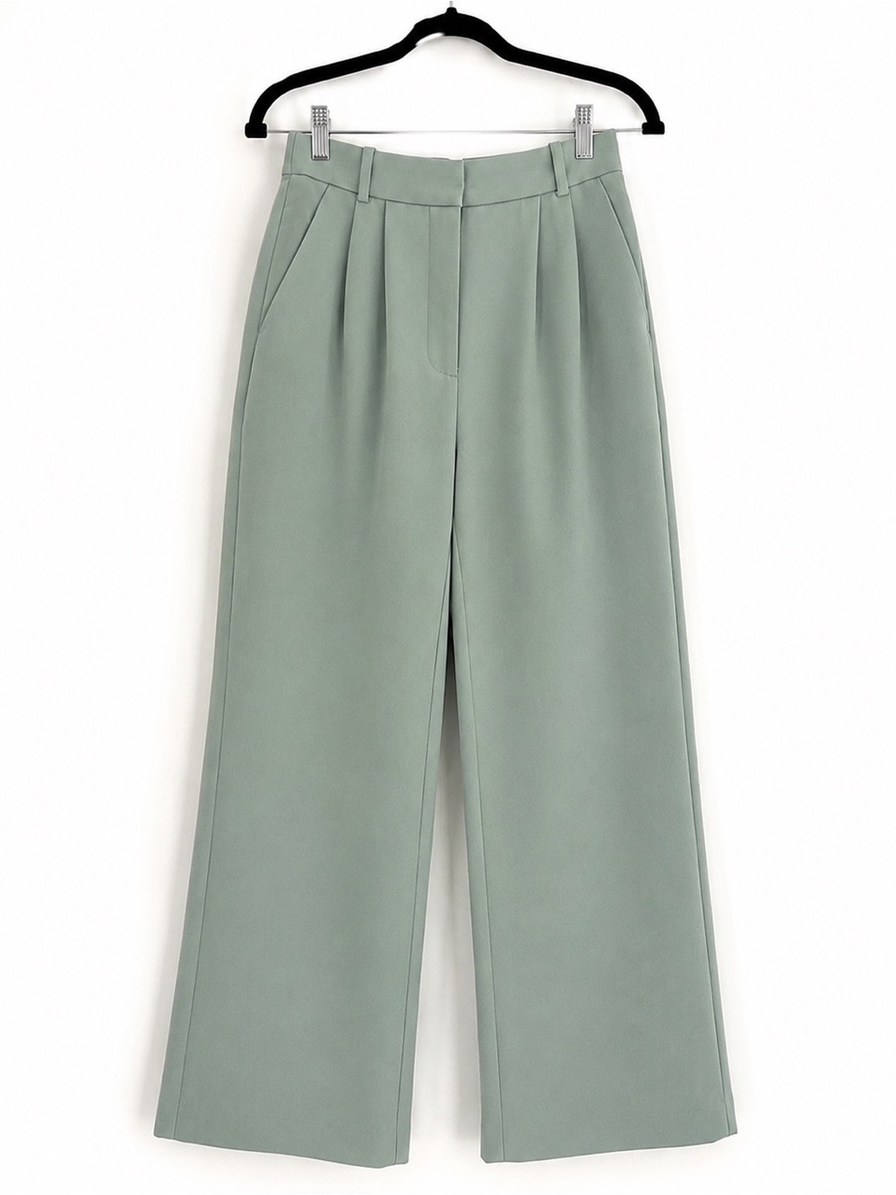 Abercrombie & Fitch Curve Love Sage Wide Leg Trouser Pants Size 27